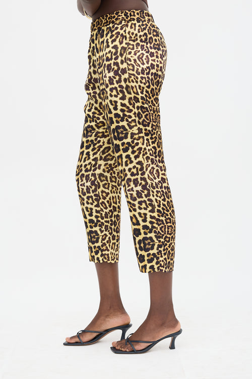 Dries Van Noten Printed Tapered Trousers