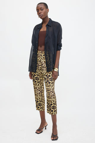 Dries Van Noten Printed Tapered Trousers