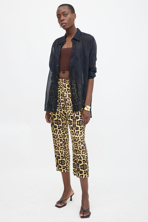 Dries Van Noten Printed Tapered Trousers