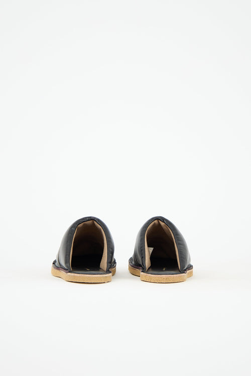 Dries Van Noten Leather Quilted Slide