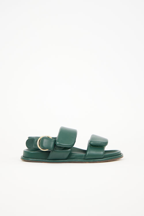 Dries Van Noten Puffy Leather Sandal