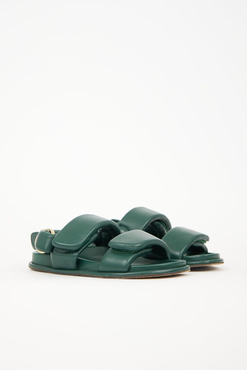 Dries Van Noten Puffy Leather Sandal