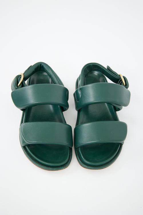 Dries Van Noten Puffy Leather Sandal