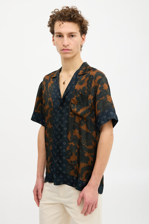Dries Van Noten Satin Floral Shirt