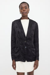 Dries Van Noten Satin Jacquard Blazer