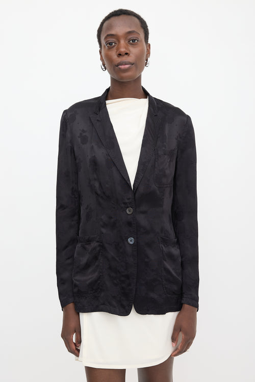 Dries Van Noten Satin Jacquard Blazer