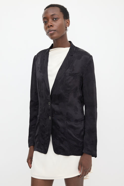 Dries Van Noten Satin Jacquard Blazer