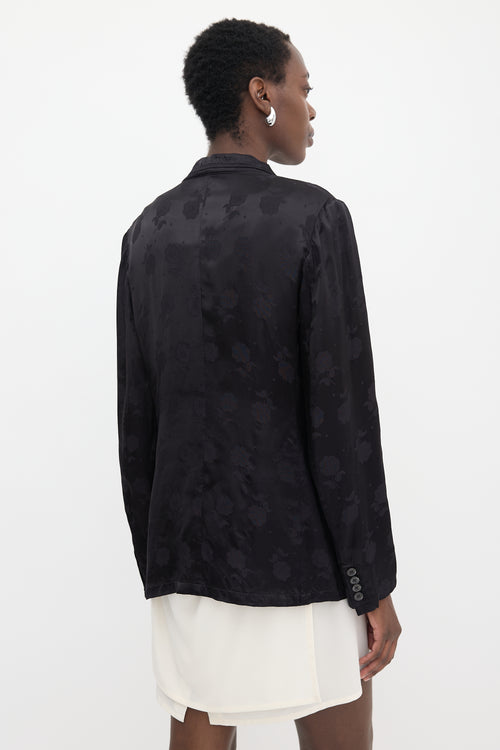 Dries Van Noten Satin Jacquard Blazer