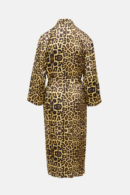Dries Van Noten Satin Printed Robe