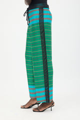 Dries Van Noten Satin Striped Pant