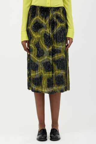 Dries Van Noten Sequin Patterned Skirt