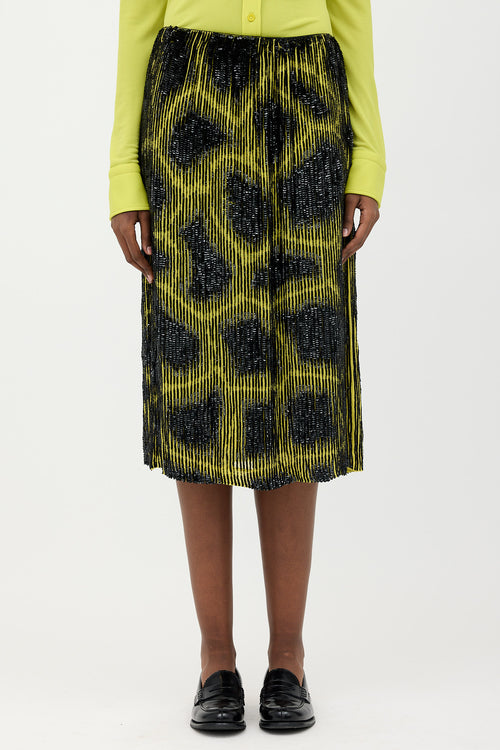 Dries Van Noten Sequin Patterned Skirt