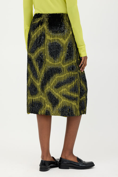 Dries Van Noten Sequin Patterned Skirt