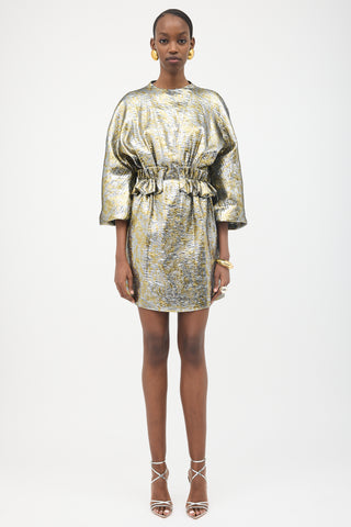 Dries Van Noten Silk Brocade Dasoni Dress