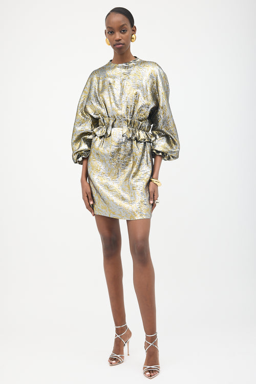 Dries Van Noten Silk Brocade Dasoni Dress