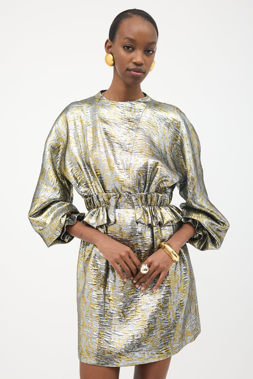 Dries Van Noten Silk Brocade Dasoni Dress