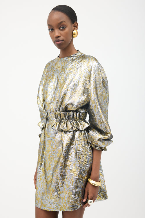 Dries Van Noten Silk Brocade Dasoni Dress