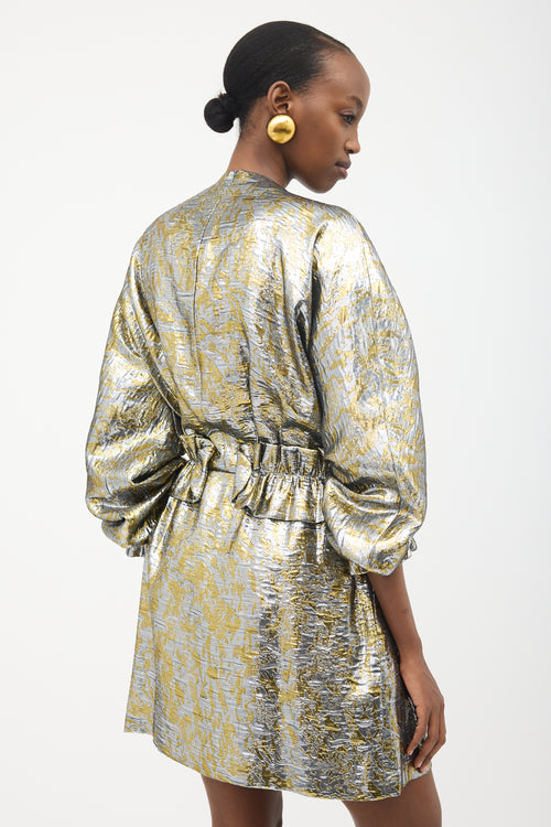 Dries Van Noten Silk Brocade Dasoni Dress