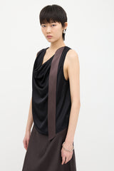 Dries Van Noten Silk Cowl Blouse
