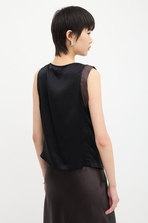 Dries Van Noten Silk Cowl Blouse