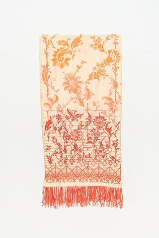 Dries Van Noten Silk Embroidered Scarf