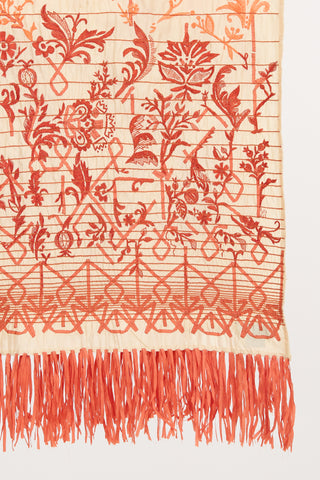 Dries Van Noten Silk Embroidered Scarf