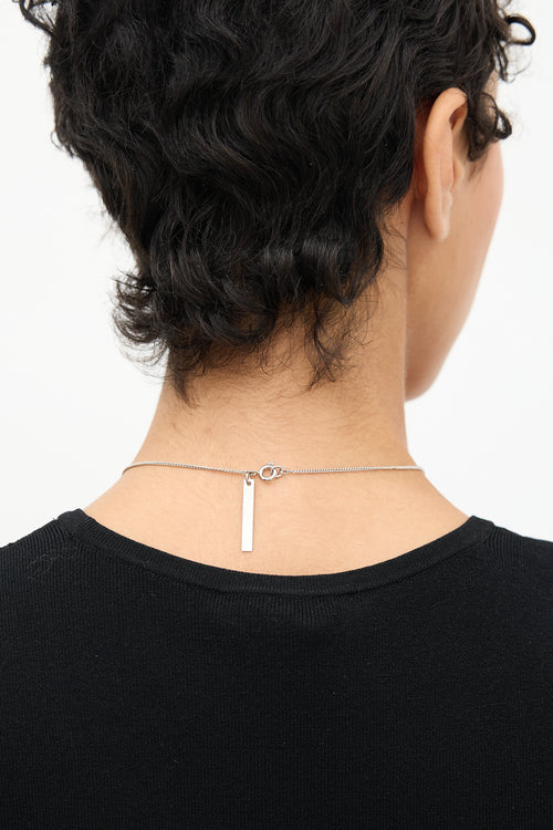Dries Van Noten Silver & Black Ball Pendant Necklace