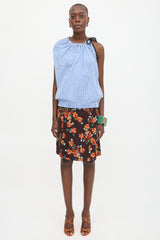 Dries Van Noten Stripe One Shoulder Blouse