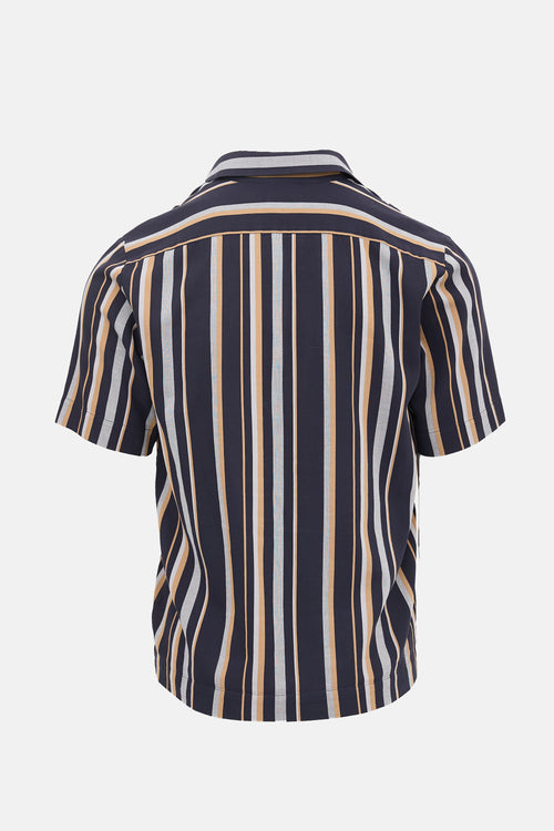 Dries Van Noten Striped Short Sleeve Shirt