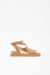 Dries Van Noten Suede & Metallic Sandal
