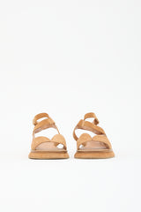 Dries Van Noten Suede & Metallic Sandal