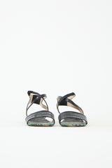 Dries Van Noten Embossed Leather Sandal