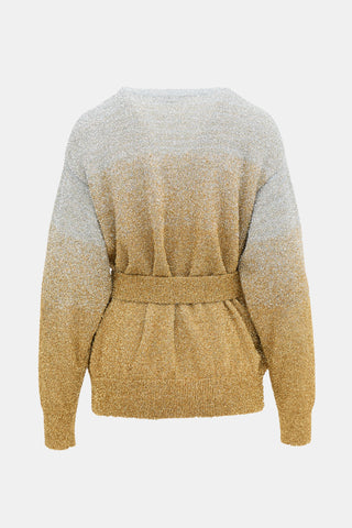 Dries Van Noten Tinsel Belted Sweater