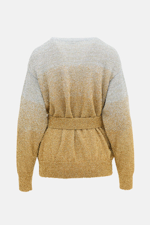 Dries Van Noten Tinsel Belted Sweater