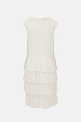 Dries Van Noten Voile Embroidered Tiered Dress