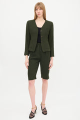 Dries Van Noten Wool Crepe Jacket
