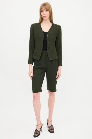 Dries Van Noten Wool Crepe Jacket