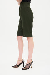 Dries Van Noten Wool Crepe Shorts