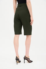 Dries Van Noten Wool Crepe Shorts