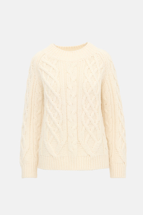 Dries Van Noten Wool Cable Knit Sweater