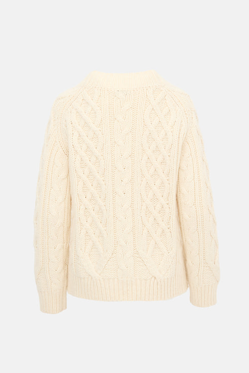 Dries Van Noten Wool Cable Knit Sweater