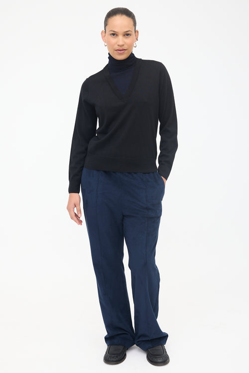 Dries Van Noten Wool Layered Turtleneck Sweater