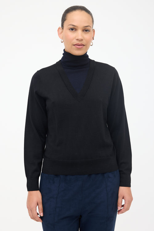 Dries Van Noten Wool Layered Turtleneck Sweater