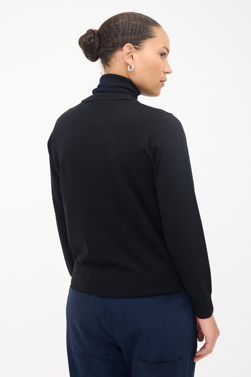 Dries Van Noten Wool Layered Turtleneck Sweater