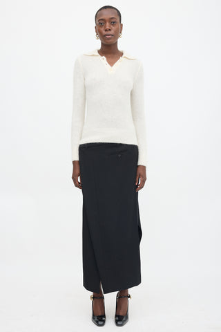 Dries Van Noten Wool Polo Sweater