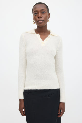 Dries Van Noten Wool Polo Sweater