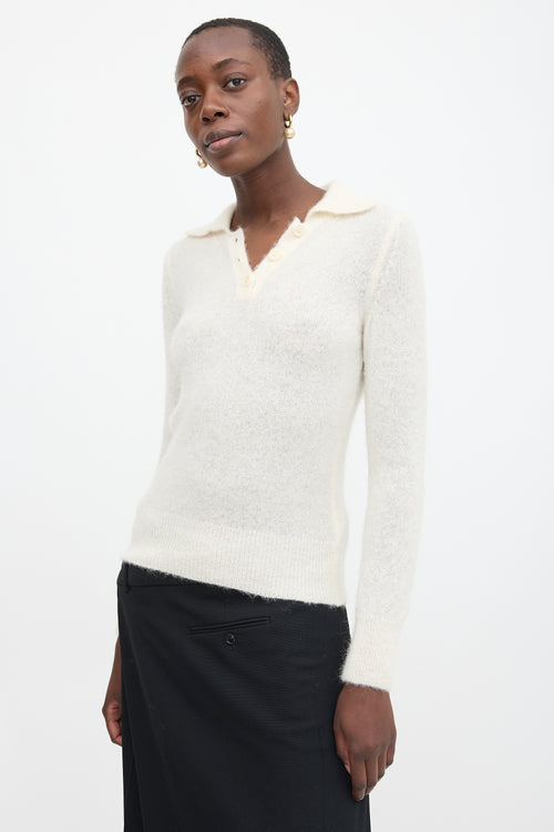Dries Van Noten Wool Polo Sweater