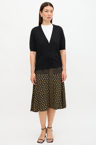 Dries Van Noten Wool Short Sleeve Cardigan