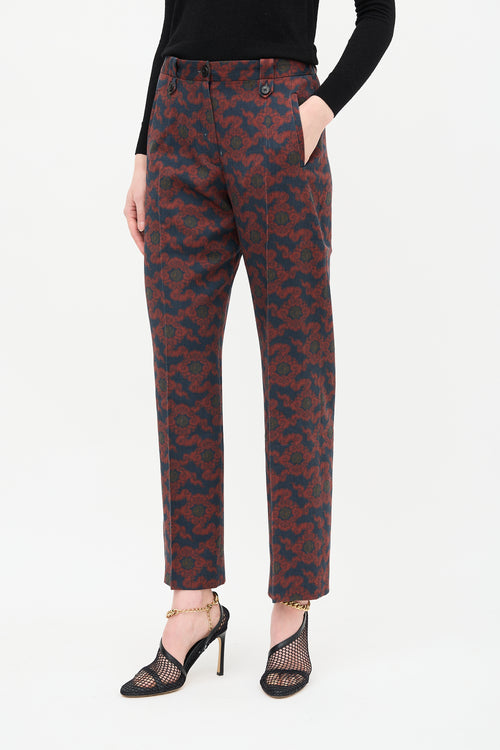 Dries Van Noten Wool Tapestry Trouser