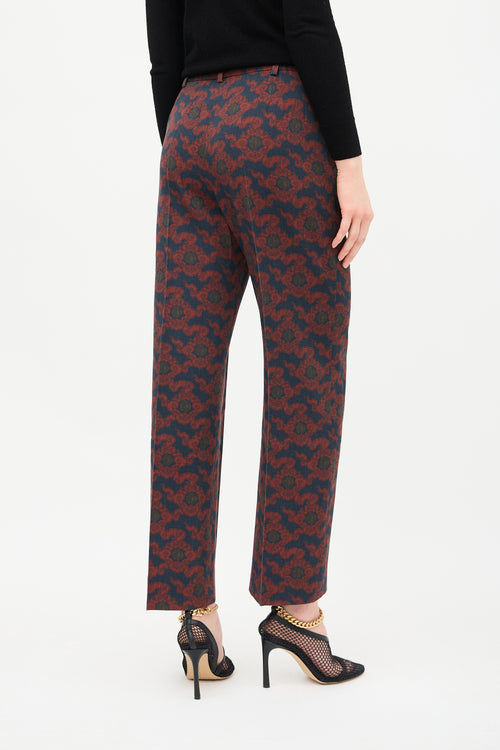 Dries Van Noten Wool Tapestry Trouser